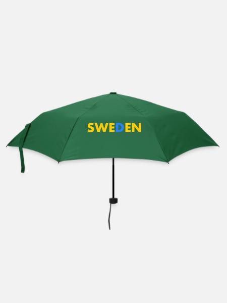Schweden - Regenschirm (klein) - Flaschengrün