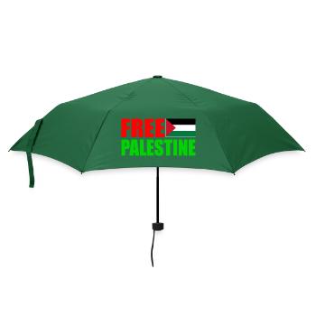Free palestine - Regenschirm (klein) - Flaschengrün - Vorne