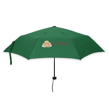 Krapfen // Illustration - Regenschirm (klein) - Flaschengrün - Vorne