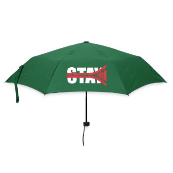 STAY STRONG - Mut machen - Kraft schenken - Regenschirm (klein) - Flaschengrün - Vorne