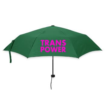 Trans power - Regenschirm (klein) - Flaschengrün - Vorne