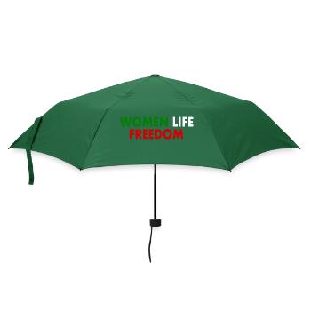 Women life freedom - Regenschirm (klein) - Flaschengrün - Vorne