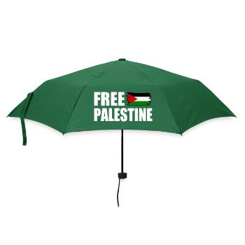 Free palestine - Regenschirm (klein) - Flaschengrün - Vorne