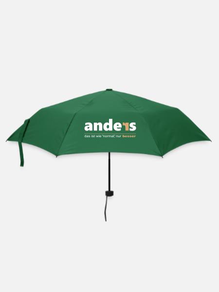 Anders ist wie "normal", nur besser. Sei du selbst - Regenschirm (klein) - Flaschengrün