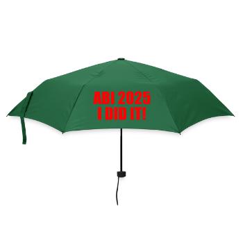 Abi 2025 i did it - Regenschirm (klein) - Flaschengrün - Vorne