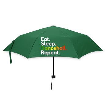 Eat Sleep Dancehall Repeat - Regenschirm (klein) - Flaschengrün - Vorne
