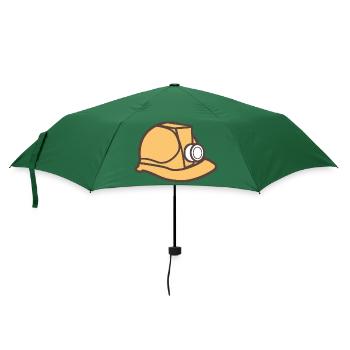 Bauarbeiter Helm - Regenschirm (klein) - Flaschengrün - Vorne