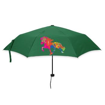 Tölter 2 Farbkleckse - Regenschirm (klein) - Flaschengrün - Vorne