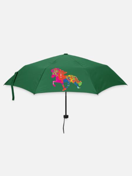 Tölter 2 Farbkleckse - Regenschirm (klein) - Flaschengrün