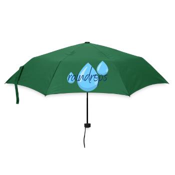 raindrops - Regenschirm (klein) - Flaschengrün - Vorne