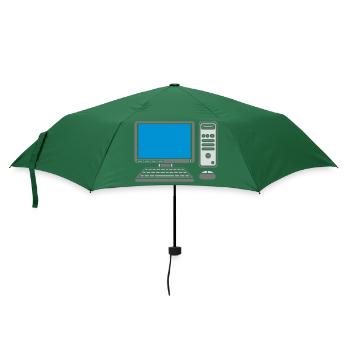 Tastatur Maus Bildschirm Computer - Regenschirm (klein) - Flaschengrün - Vorne