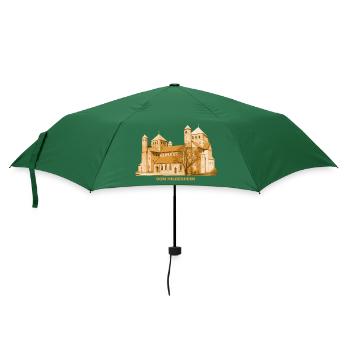 Hildesheim Dom Mariä Himmelfahrt Niedersachsen - Regenschirm (klein) - Flaschengrün - Vorne