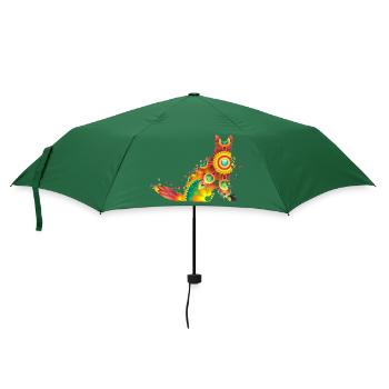 GERMAN SHEPHERD Deutscher Schäferhund Hunde Hund - Regenschirm (klein) - Flaschengrün - Vorne