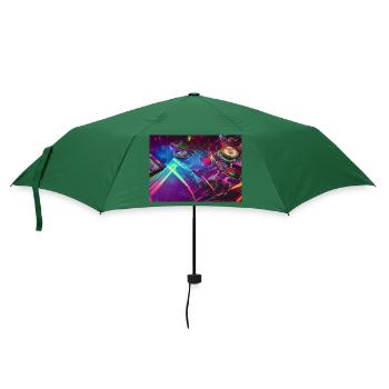 Innerhalb der Elektronischen Tanzmusik - Regenschirm (klein) - Flaschengrün - Vorne