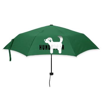 Hundepapa - Regenschirm (klein) - Flaschengrün - Vorne