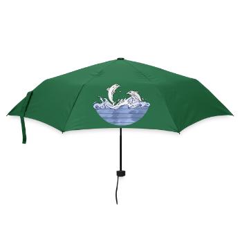 Delphine - Regenschirm (klein) - Flaschengrün - Vorne