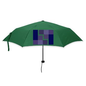 Geometrisch - Regenschirm (klein) - Flaschengrün - Vorne
