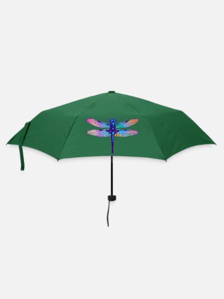 Libelle - Regenschirm (klein) - Flaschengrün