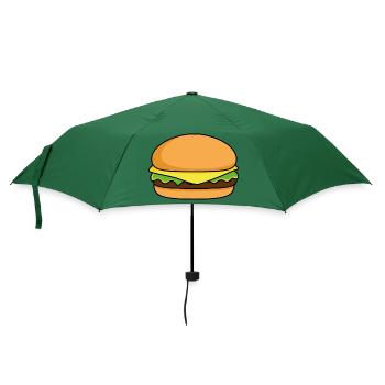 burger - Regenschirm (klein) - Flaschengrün - Vorne