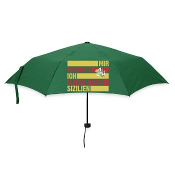 Sizilianer Sizilianisch Sizilien - Regenschirm (klein) - Flaschengrün - Vorne