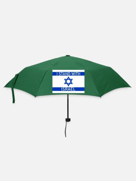 I STAND WITH - Regenschirm (klein) - Flaschengrün