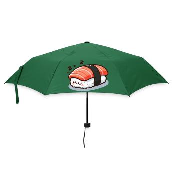 Schlafender Sushi - Regenschirm (klein) - Flaschengrün - Vorne