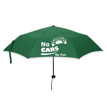 Die lustigen Autofahrer - Regenschirm (klein) - Flaschengrün - Vorne