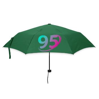 Nummer 95 mehrfarbig - Regenschirm (klein) - Flaschengrün - Vorne