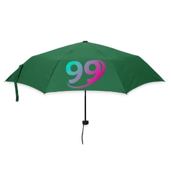 Nummer 99 mehrfarbig - Regenschirm (klein) - Flaschengrün - Vorne