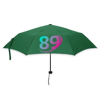 Nummer 89 mehrfarbig - Regenschirm (klein) - Flaschengrün - Vorne