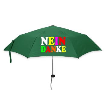 Nein danke - Regenschirm (klein) - Flaschengrün - Vorne