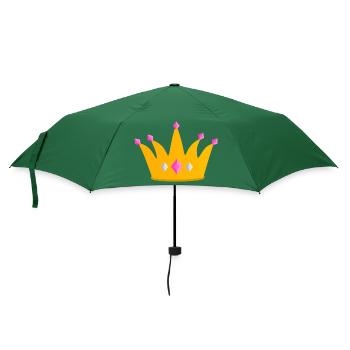 Rosa Prinzessin Krone - Regenschirm (klein) - Flaschengrün - Vorne