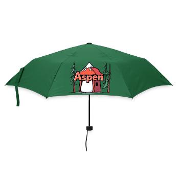Aspen USA Geschenk - Regenschirm (klein) - Flaschengrün - Vorne