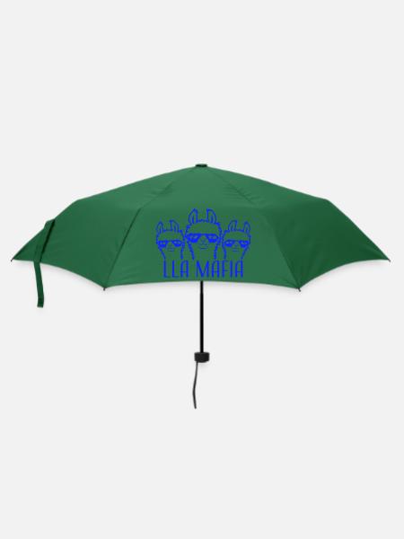 Lla Mafia Lama Spruch Sonnenbrillen Team Freunde - Regenschirm (klein) - Flaschengrün