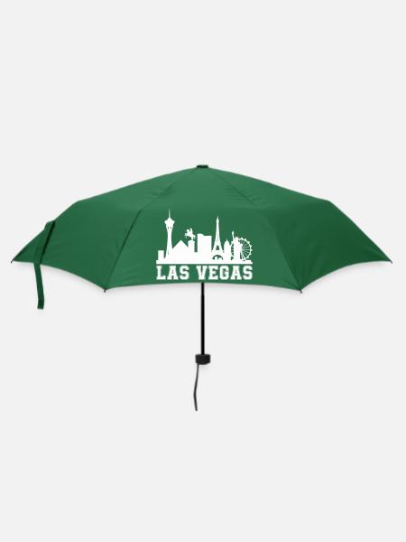 vegas skyline - Regenschirm (klein) - Flaschengrün