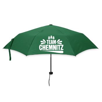 Team Chemnitz - Regenschirm (klein) - Flaschengrün - Vorne