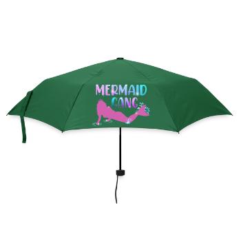 Mermaid Gang - Regenschirm (klein) - Flaschengrün - Vorne