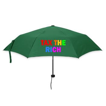 Tax the rich - Regenschirm (klein) - Flaschengrün - Vorne