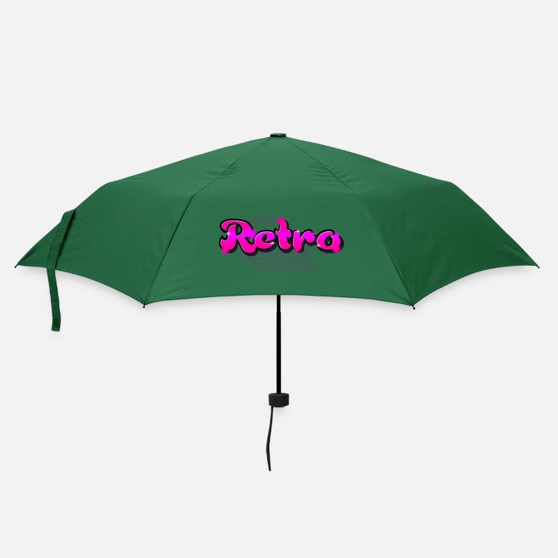 Retro - Regenschirm (klein) - Flaschengrün