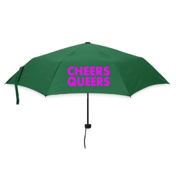 Cheers queers - Regenschirm (klein) - Flaschengrün - Vorne