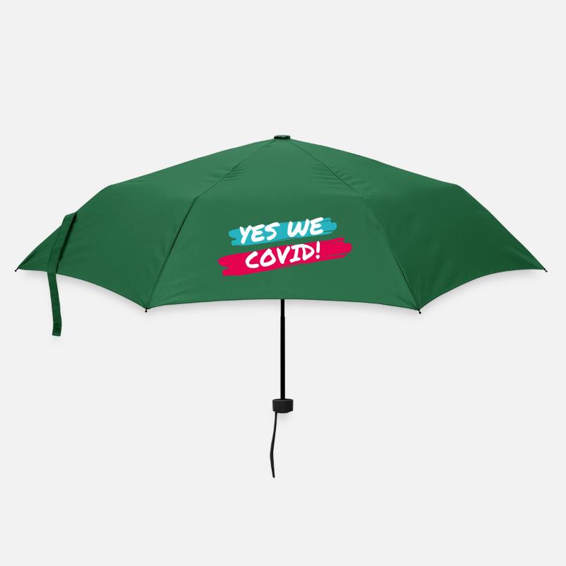 Ja, wir COVID! - Regenschirm (klein) - Flaschengrün