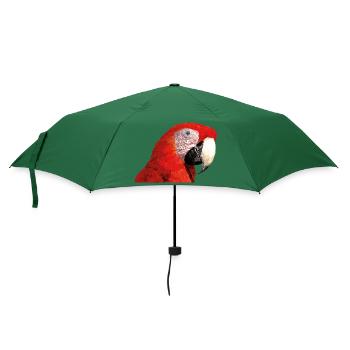 Roter Ara - Regenschirm (klein) - Flaschengrün - Vorne