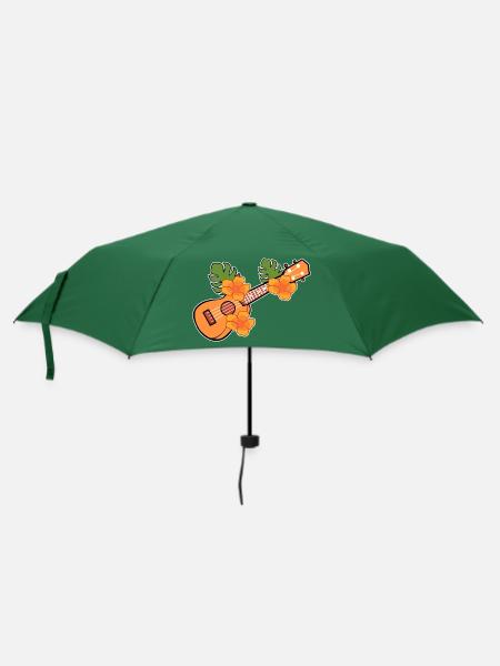 Ukulele - Regenschirm (klein) - Flaschengrün