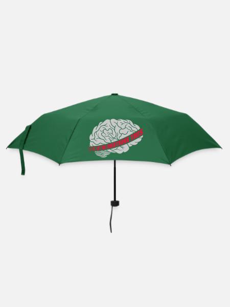 Let me overthink this - Regenschirm (klein) - Flaschengrün