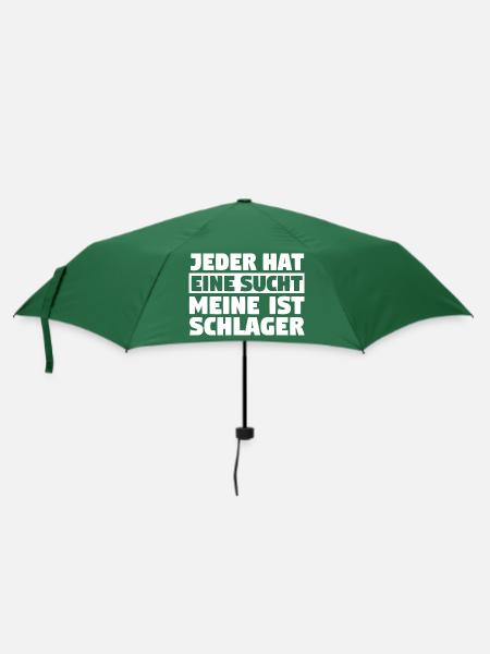 Musik Musiker Schlager - Regenschirm (klein) - Flaschengrün