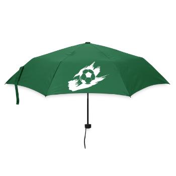 Fußball Soccer - Regenschirm (klein) - Flaschengrün - Vorne