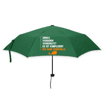 Es ist kompliziert ich habe Chinchilla - Regenschirm (klein) - Flaschengrün - Vorne
