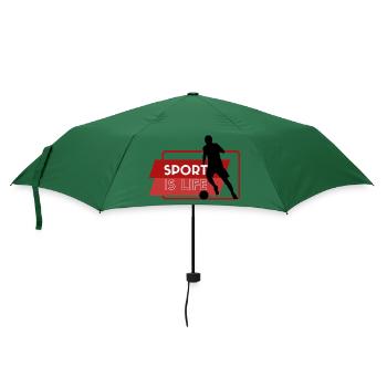 SPORT IS LIFE Geschenkidee Geschenk - Regenschirm (klein) - Flaschengrün - Vorne