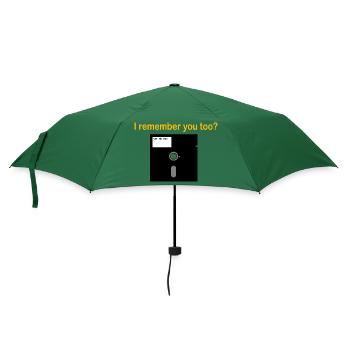 5 25 Zoll Diskette - Regenschirm (klein) - Flaschengrün - Vorne