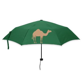 Wildtiere - Regenschirm (klein) - Flaschengrün - Vorne